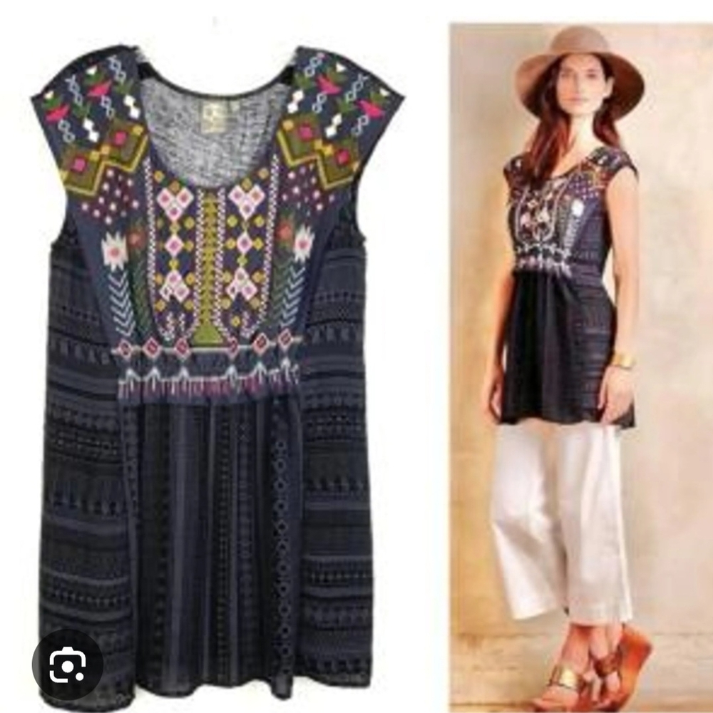 One September Anthropologie Tunic Top